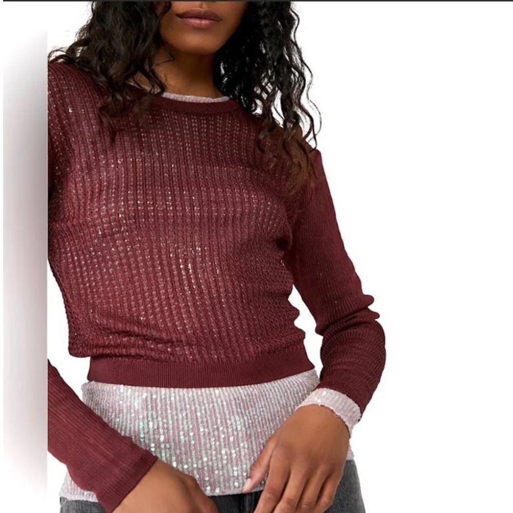 NWT Free People H20 Crew Pullover